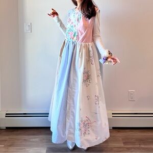 Vintage Fabric | Handmade Sleeveless Patchwork Dress | SKU 10044